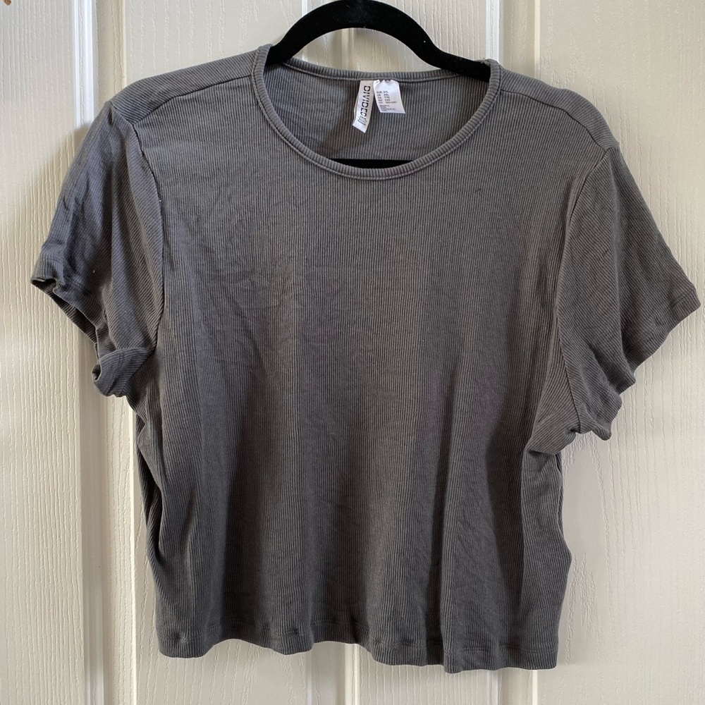Divided by H&M Ribbed Crop tee